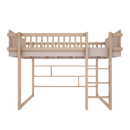 Wood Luck Basic Łóżko Wysokie Antresola (kaszmir)
