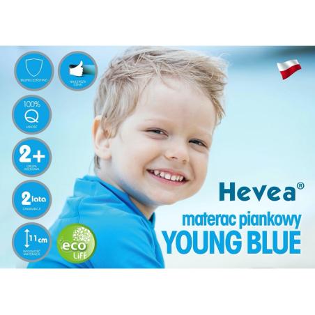 Materac piankowy Hevea Young Blue 160x80cm