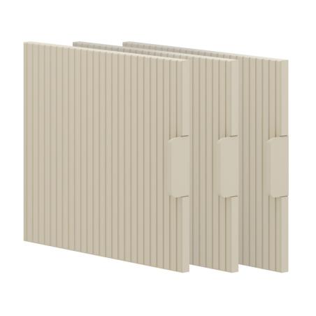 Pinio Miloo Dodatkowe Drzwiczki do Regału 3 sztuki (szampański)