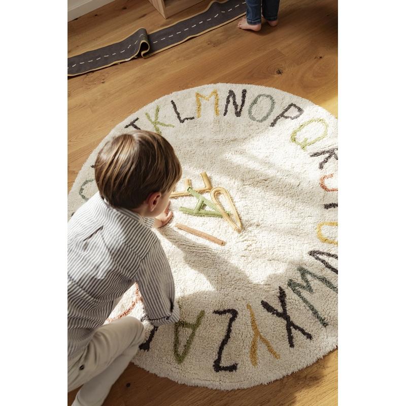 Dywan bawełniany ABC Kolory i Litery 120cm Lorena Canals
