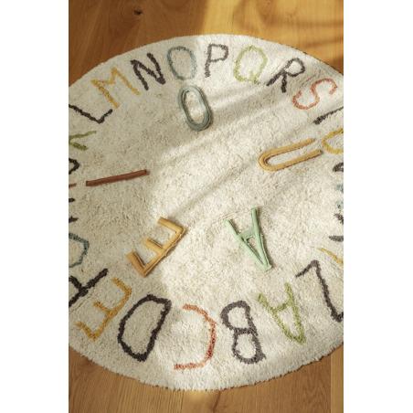 Dywan bawełniany ABC Kolory i Litery 120cm Lorena Canals