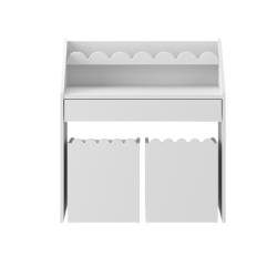 Zestaw dziecięcy Book Nook Snow – biurko Montessori z dwoma krzesełkami