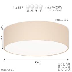 Young Deco - Plafon Beż