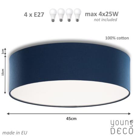 Young Deco - Plafon Szlachetny Granat