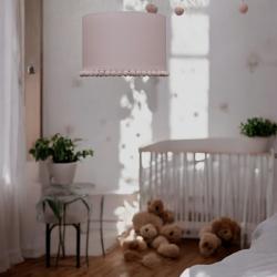 Young Deco - Lampa Sufitowa z pomponami Beżowa