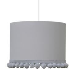 Young Deco - Lampa Sufitowa Mini z pomponami Szara