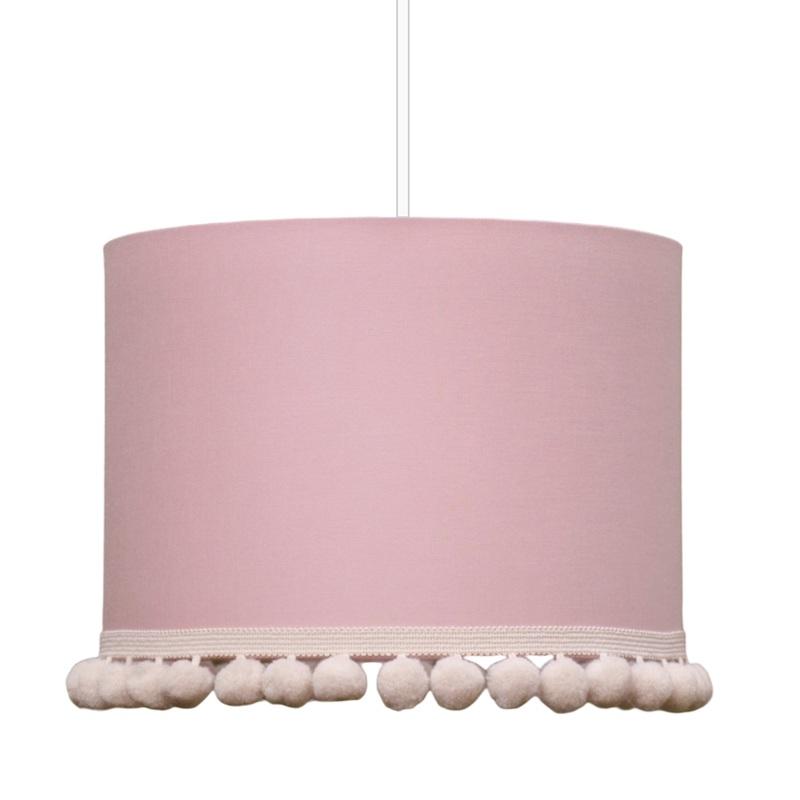 Young Deco - Lampa Sufitowa Mini z pomponami Różowa