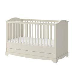 Bellamy Royal Timeless Latte Łóżeczko 140x70 z szufladą