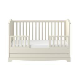 Bellamy Royal Timeless Latte Łóżeczko 140x70 z szufladą
