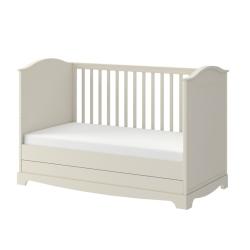 Bellamy Royal Timeless Latte Łóżeczko 140x70 z szufladą