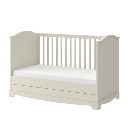 Bellamy Royal Timeless Latte Łóżeczko 140x70 z szufladą