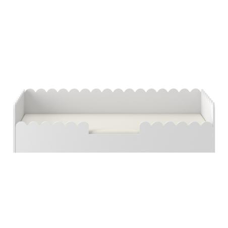 Łóżko dziecięce montessori Book Nook 160x80cm Snow (z szufladą)