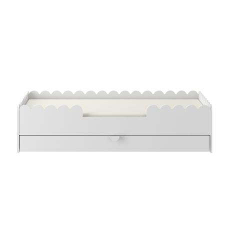 Łóżko dziecięce montessori Book Nook 160x80cm Snow (z szufladą)