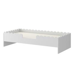 Łóżko dziecięce montessori Book Nook 160x80cm Snow (z szufladą)