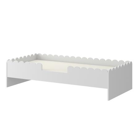 Łóżko dziecięce montessori Book Nook 160x80cm Snow (z szufladą)