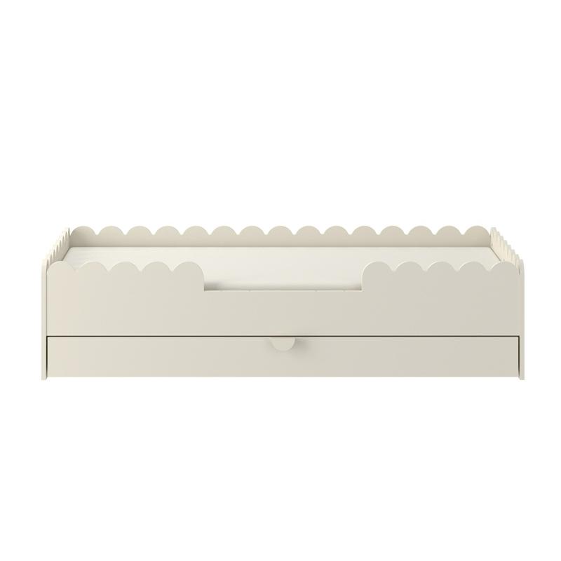 Łóżko dziecięce montessori Book Nook 160x80cm Latte (z szufladą)