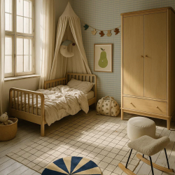 Dekornik Tapeta Check Minimini Green Blue