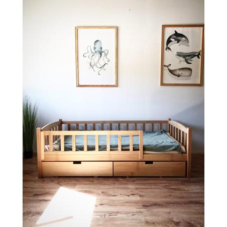 Łóżko Classic z szufladą 140x70 Biały