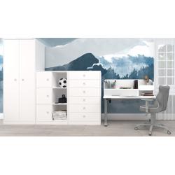 Biurko elektryczne z nadstawką AXIO (rozmiar 5-6)