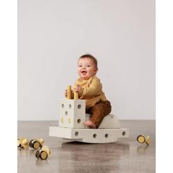 MODU Curiosity set - Kreatywne klocki rozwijające motorykę dużą, Sand Grey / Honey Yellow