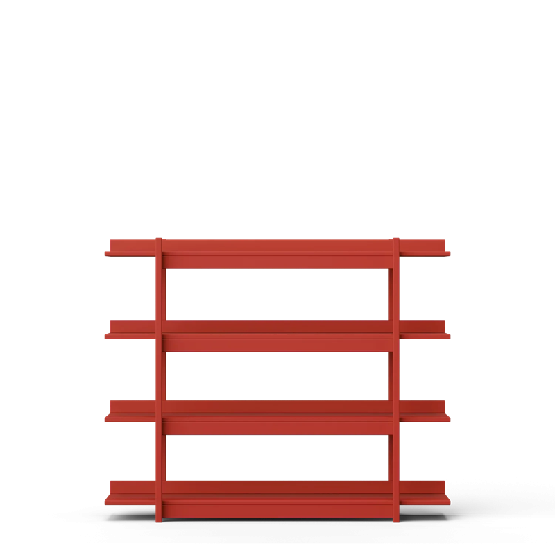 Wood Luck Regał Frame, czerwony