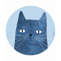 Naklejka Niebieski Kotek