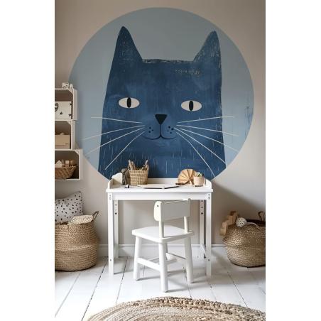 Naklejka Niebieski Kotek