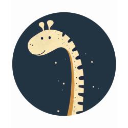 Naklejka Żyrawka w kosmosie