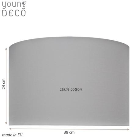 Young Deco - Lampa Sufitowa Pastelowy Szary