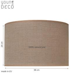 Young Deco - Lampa Sufitowa Naturalna Juta