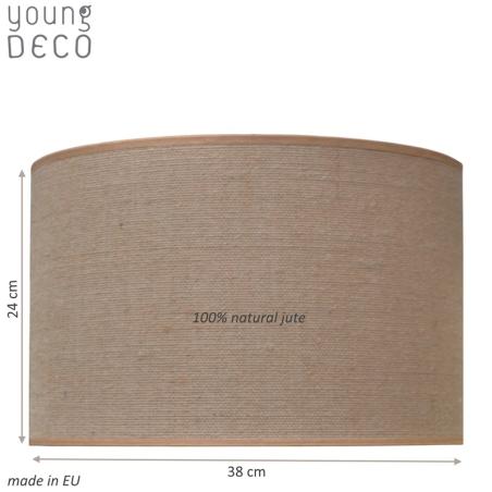 Young Deco - Lampa Sufitowa Naturalna Juta