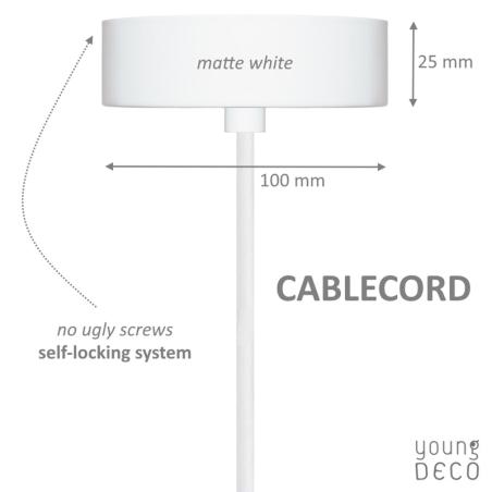 Young Deco - Lampa Sufitowa Pastelowy Szary