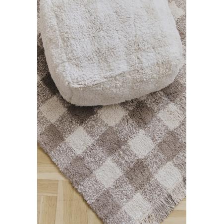 Dywan Bawełniany Vichy Marron 90x120cm Lorena Canals