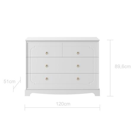 Bellamy Royal Timeless Komoda 4szufladowa Latte