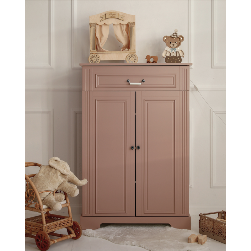 Bellamy Ines Wysoka Komoda Dwudrzwiowa Vintage Rose
