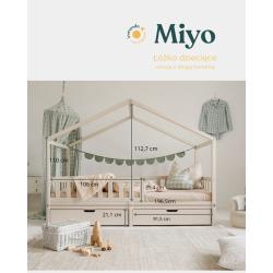 Barierki krótkie do łóżka Miyo - Inmondo