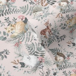 Tapeta dla dzieci Woodland Różowa