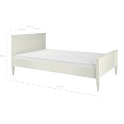 Bellamy Ines Elegant White Łóżko 200x120cm